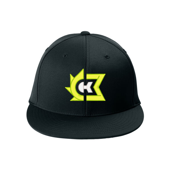 Sport-Tek® Flexfit® Flat Bill Cap - Embroidered Logo Thumbnail