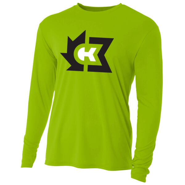 A4 Cooling Performance Long Sleeve Tee - Printed Logos Thumbnail