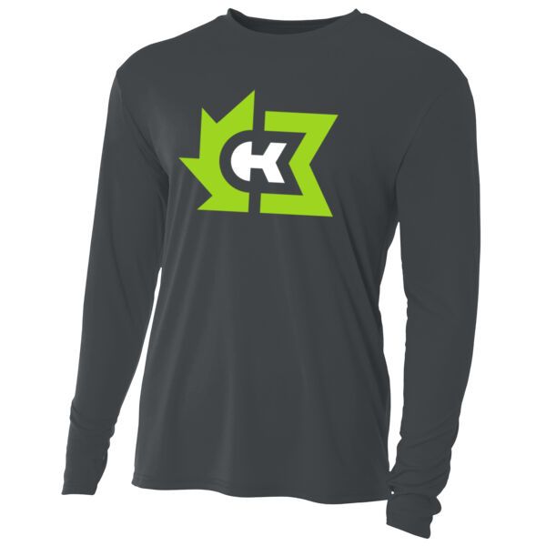 A4 Cooling Performance Long Sleeve Tee - Printed Logos Thumbnail